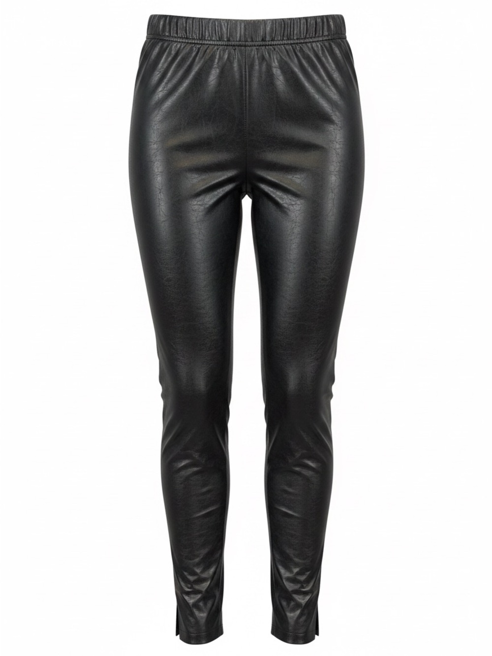Lysse New York Faux Leather Leggings Black High Waist Size M Holiday Party !!